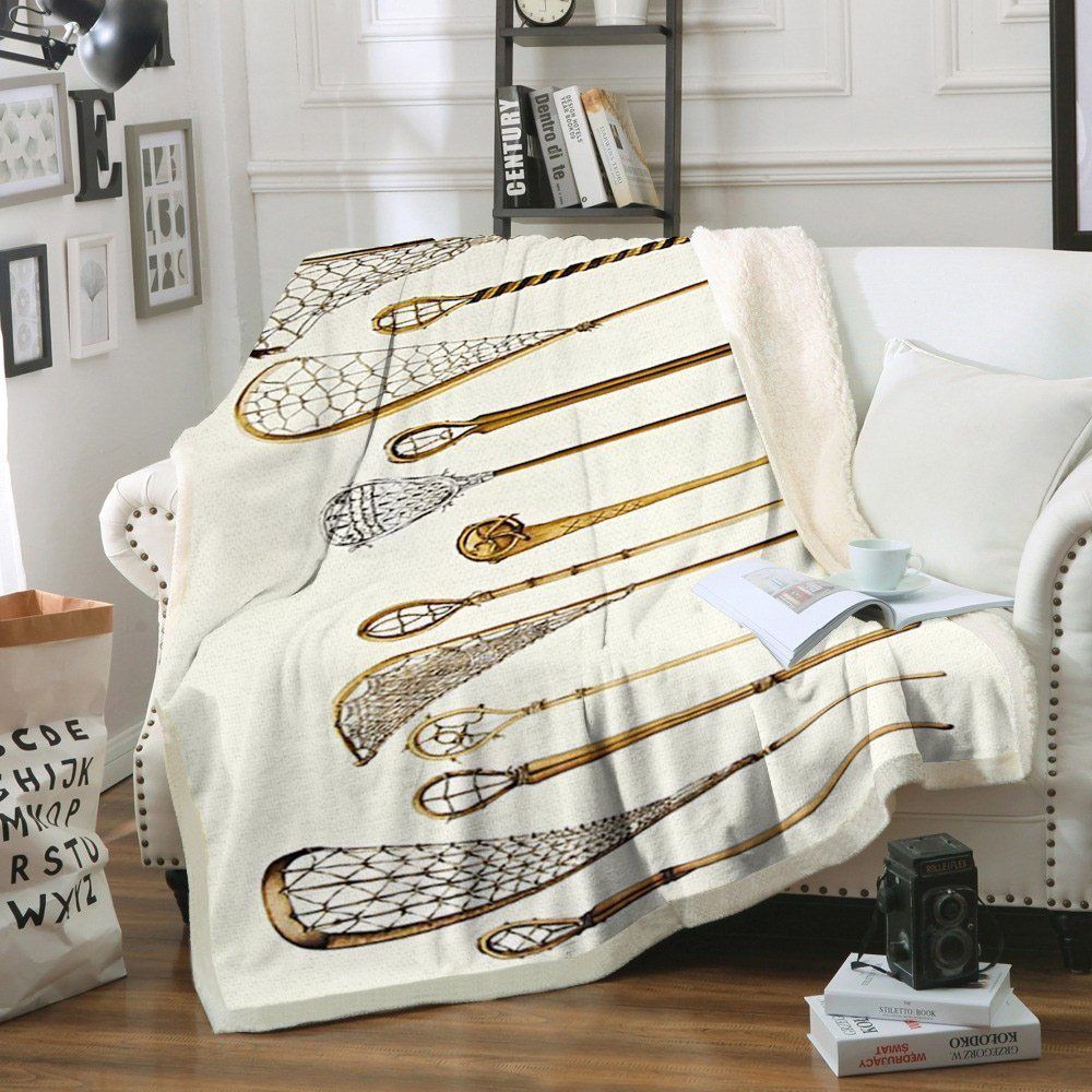 Lacrosse Sherpa Fleece Blanket