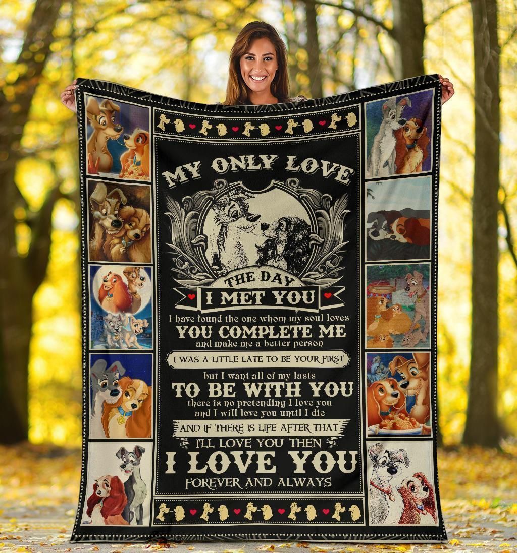 Lady And The Tramp My Only Love The Day I Met You Fleece Blanket