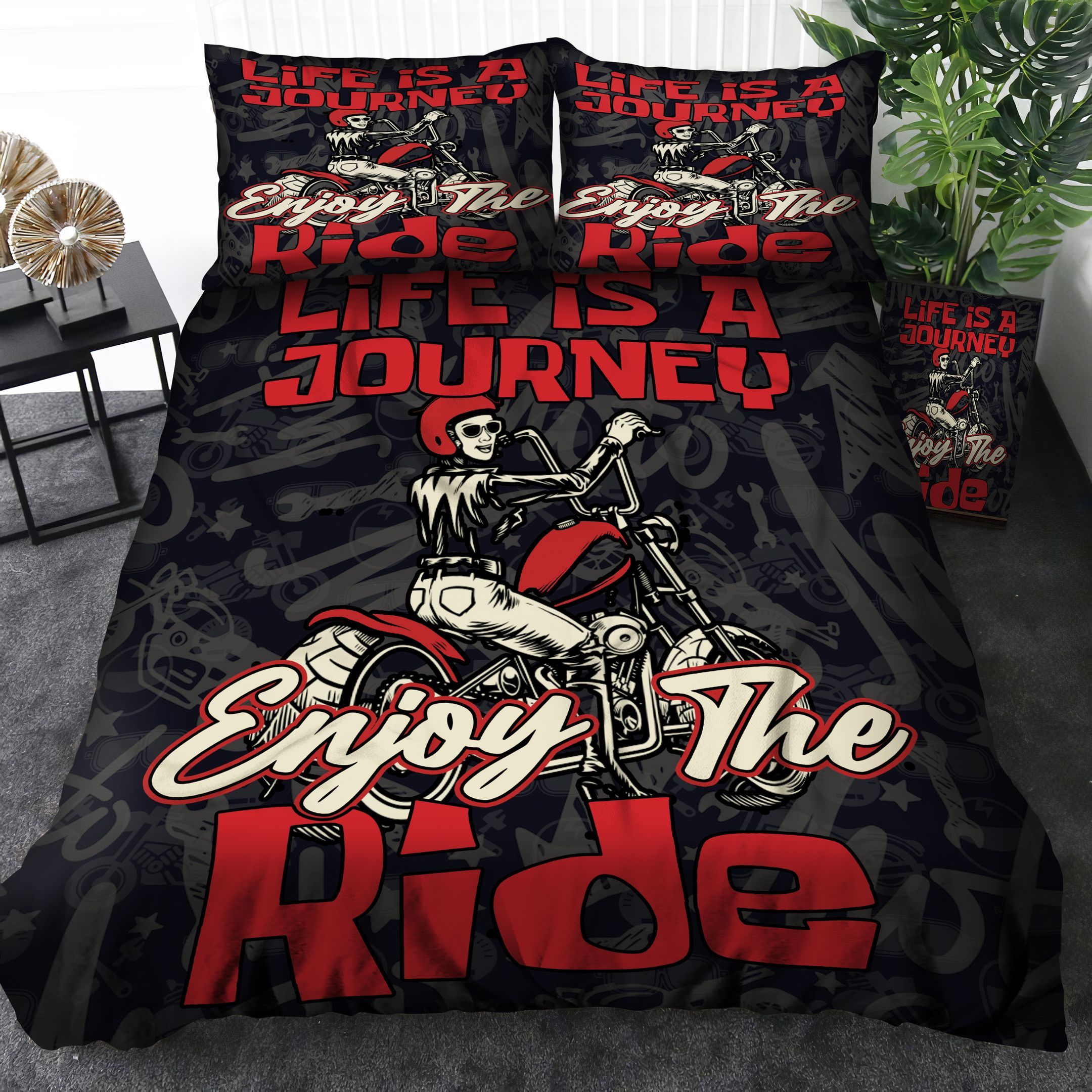 Lady Biker Bedding Set