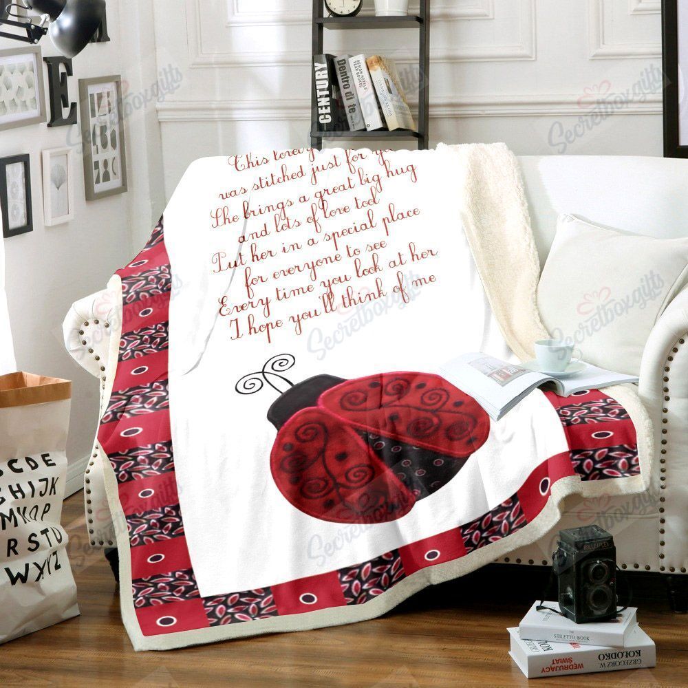 Lady Bug Fleece Blanket