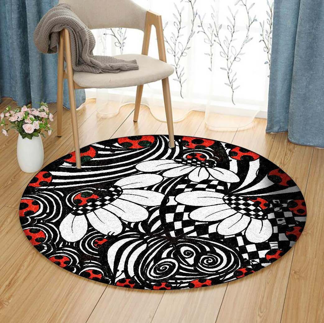 Ladybug Round Carpet
