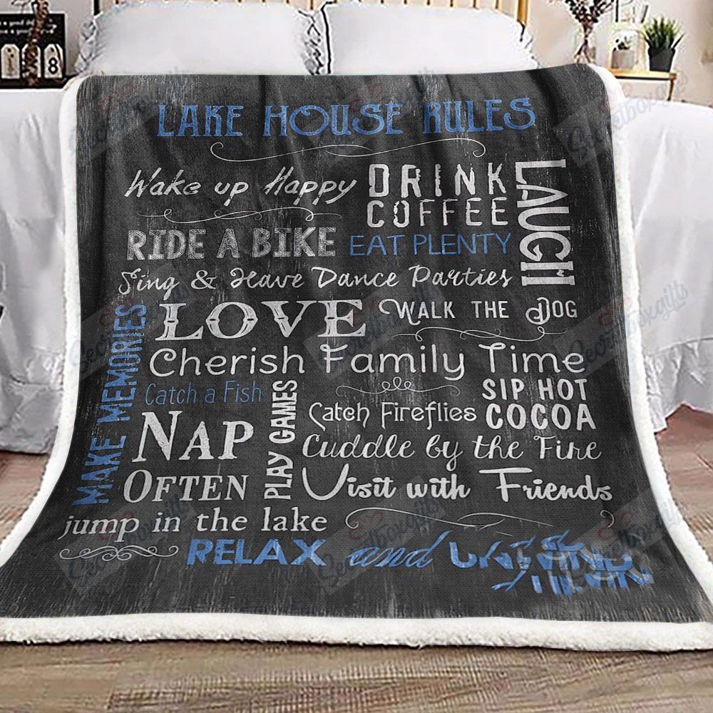 Lake House Fleece Blanket