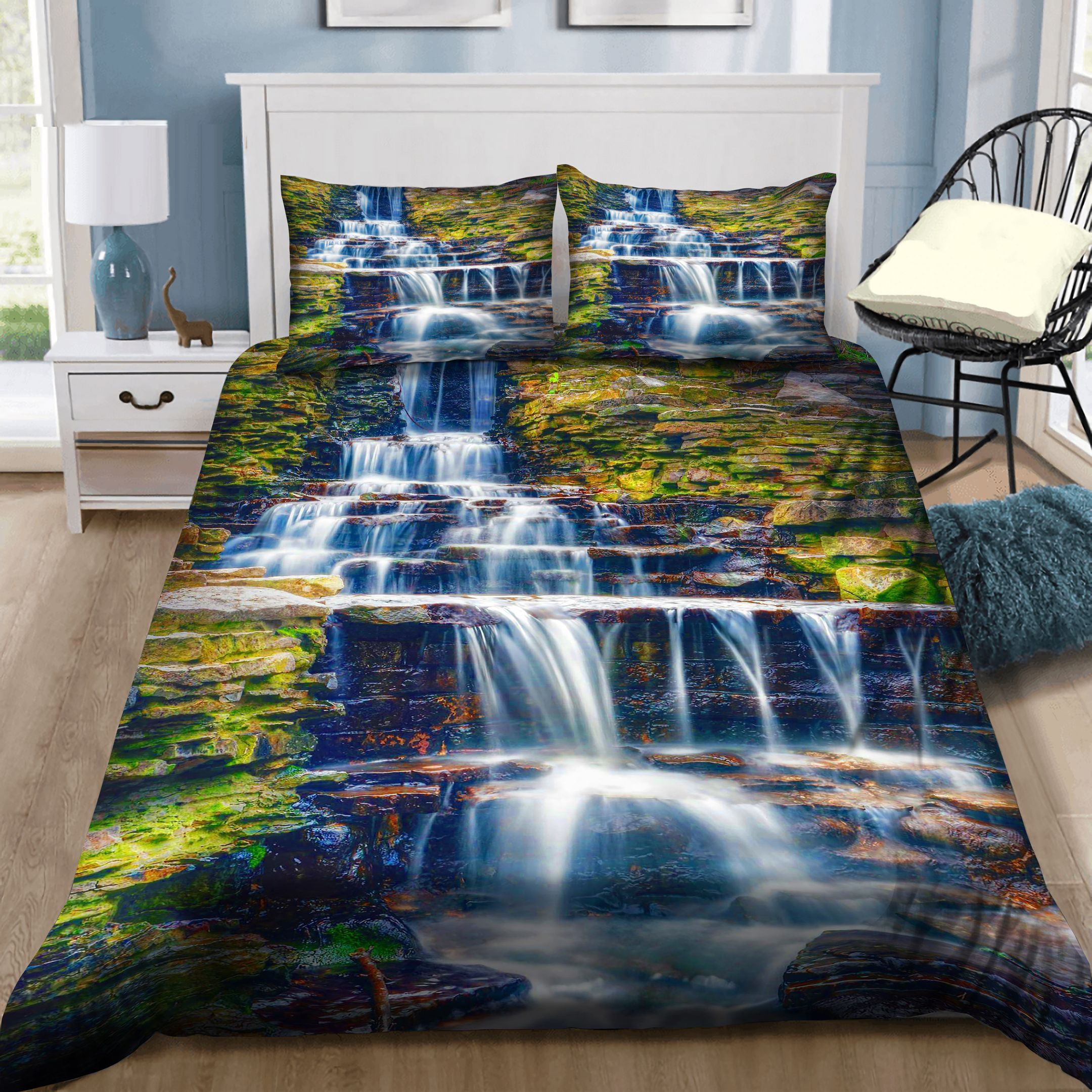 Lake Park Waterfall Bedding Set
