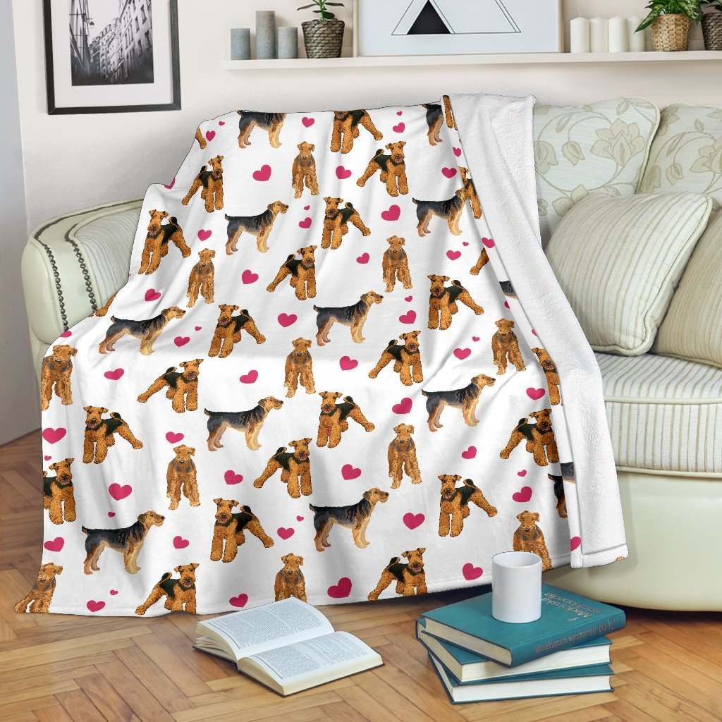 Lakeland Terrier Heart Blanket