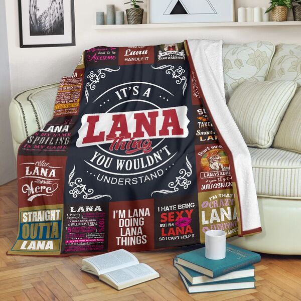 Lana Premium Fleece Blanket Personalized