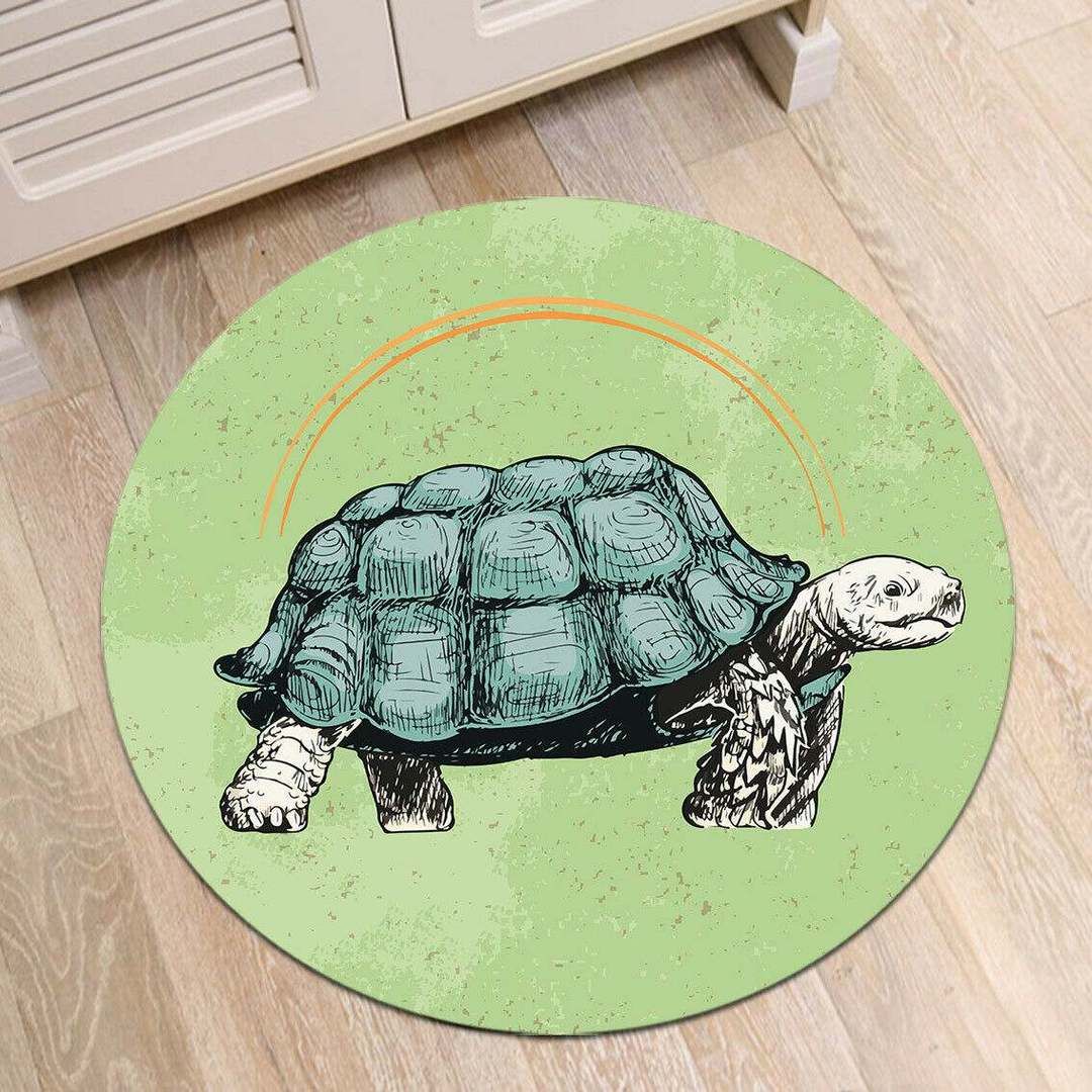 Land Tortoise Round Carpet