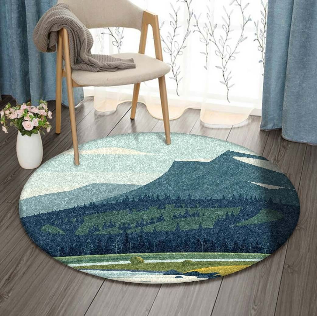 Landscape Round Carpet