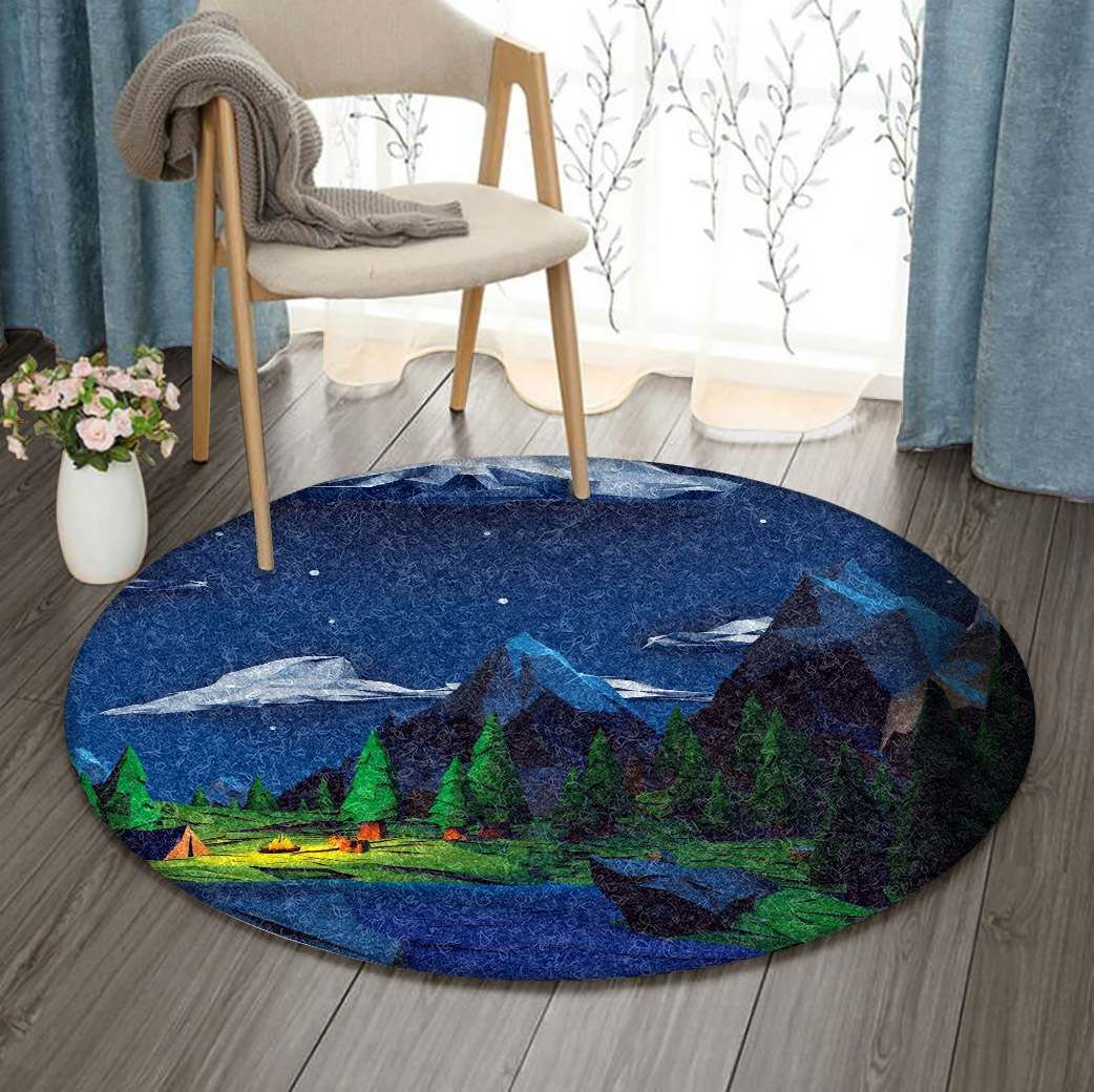 Landscape Round Carpet