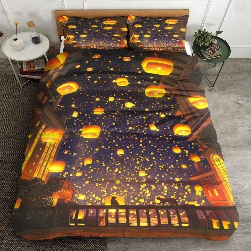 Lantern Light The Sky Printed Bedding Set