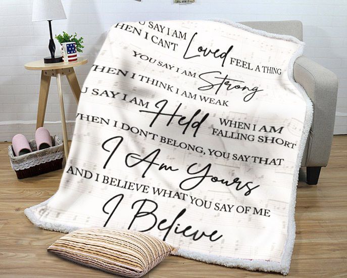 Lauren Daigle You Say Sherpa Fleece Blanket