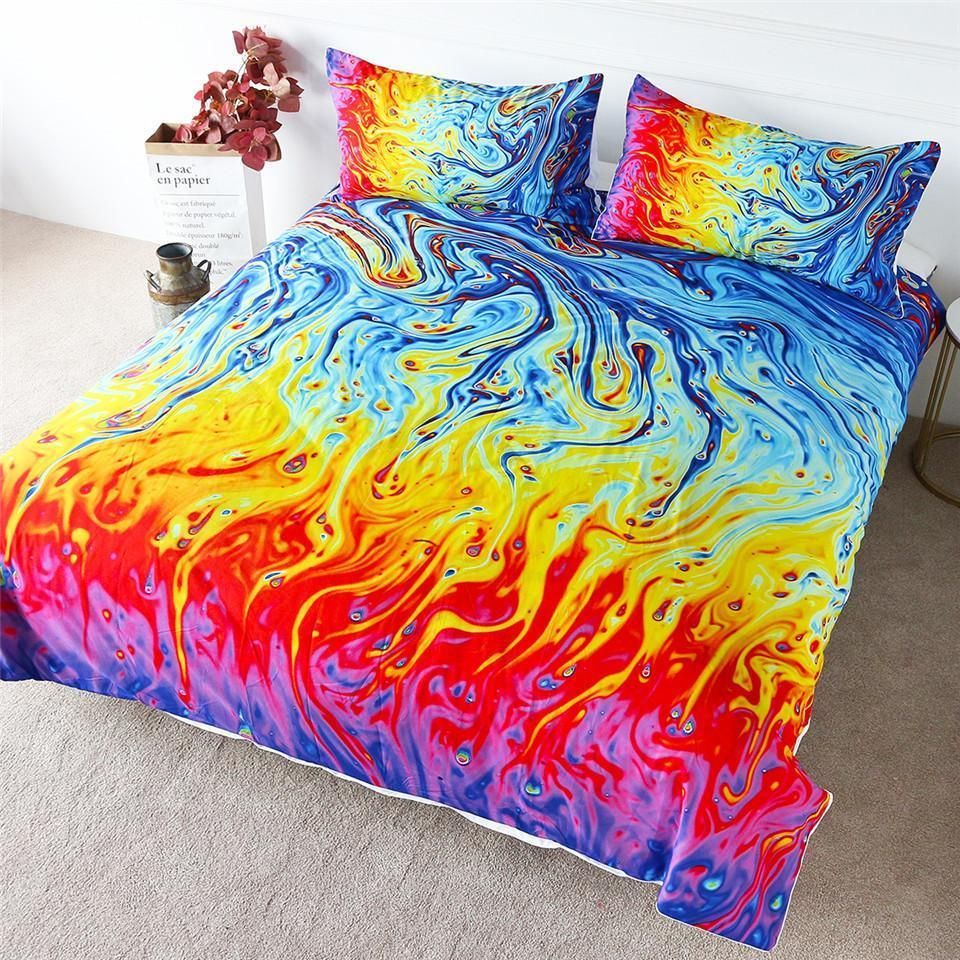 Lava Marble Disaster Bedding Set