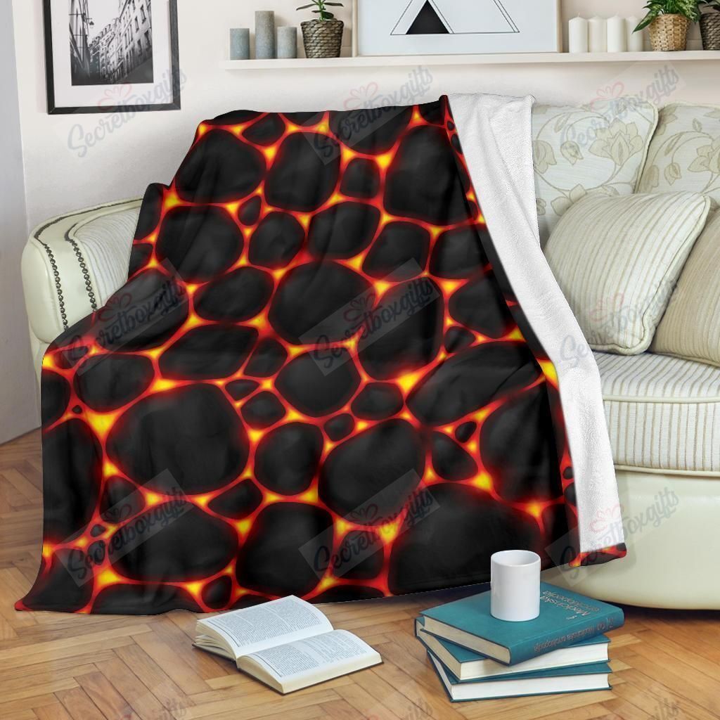 Lava Pattern Fleece Blanket