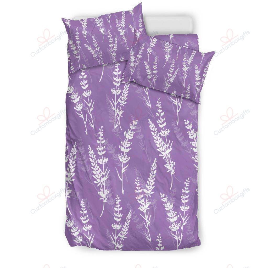 Lavender Pattern Printed Bedding Set