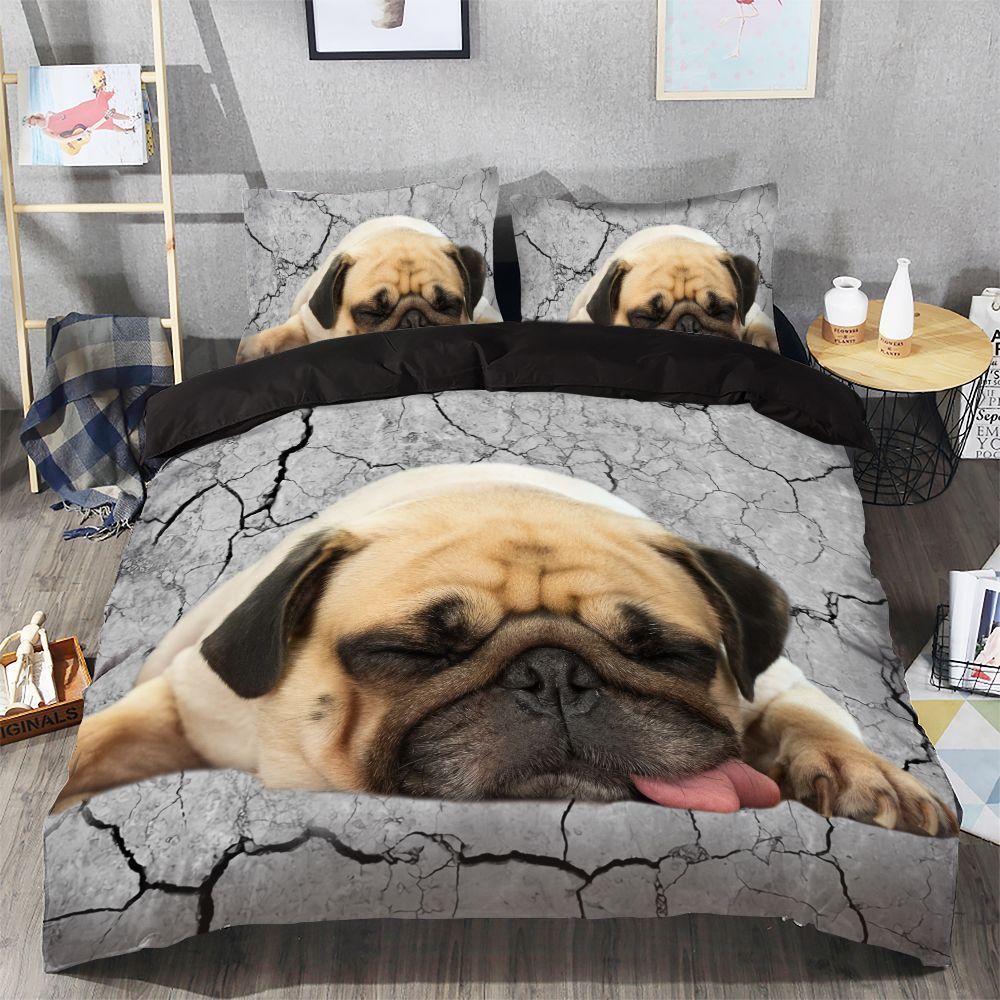 Lazy Pug Sleeping Bedding Set