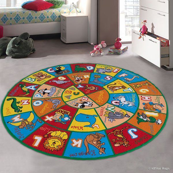 Learn Abc Round Carpet