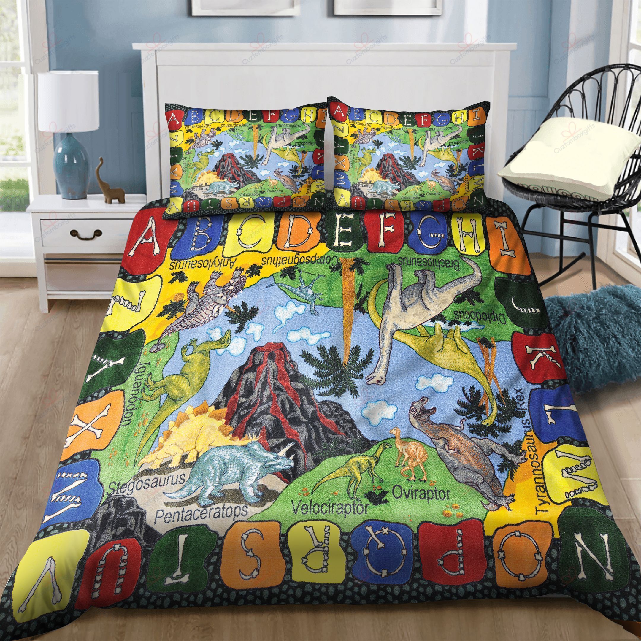 Learn Dinosaur Alphabet Bedding Set
