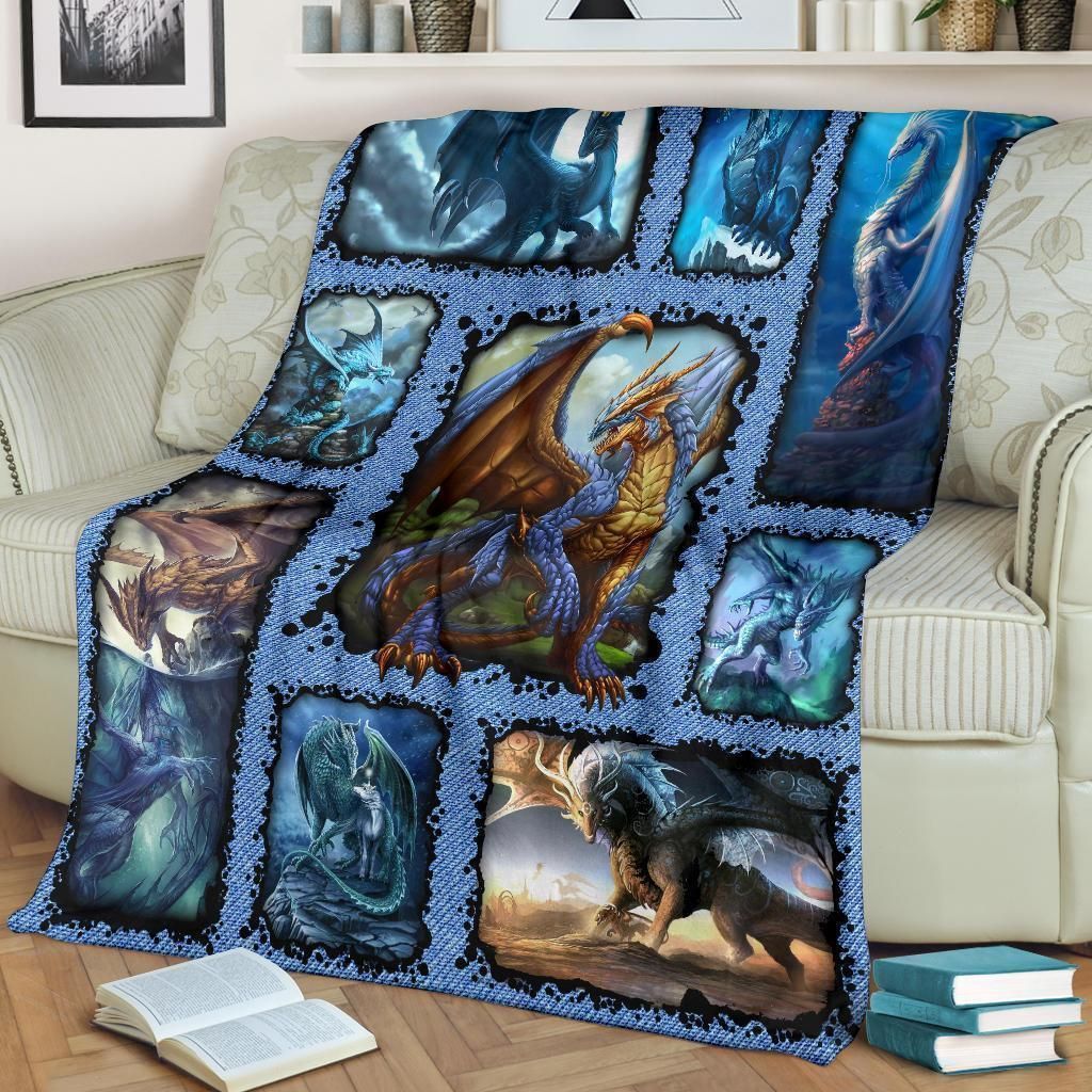 Legend Dragons Fleece Blanket Gift Idea For Dragon Lovers