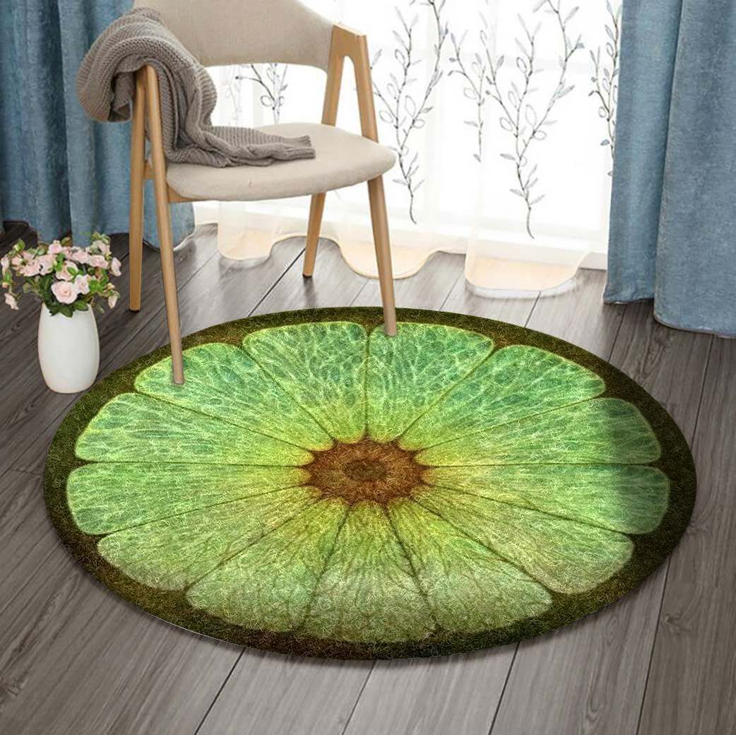 Lemon Round Carpet