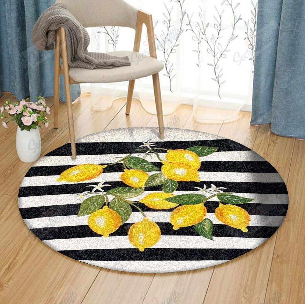 Lemon Round Carpet