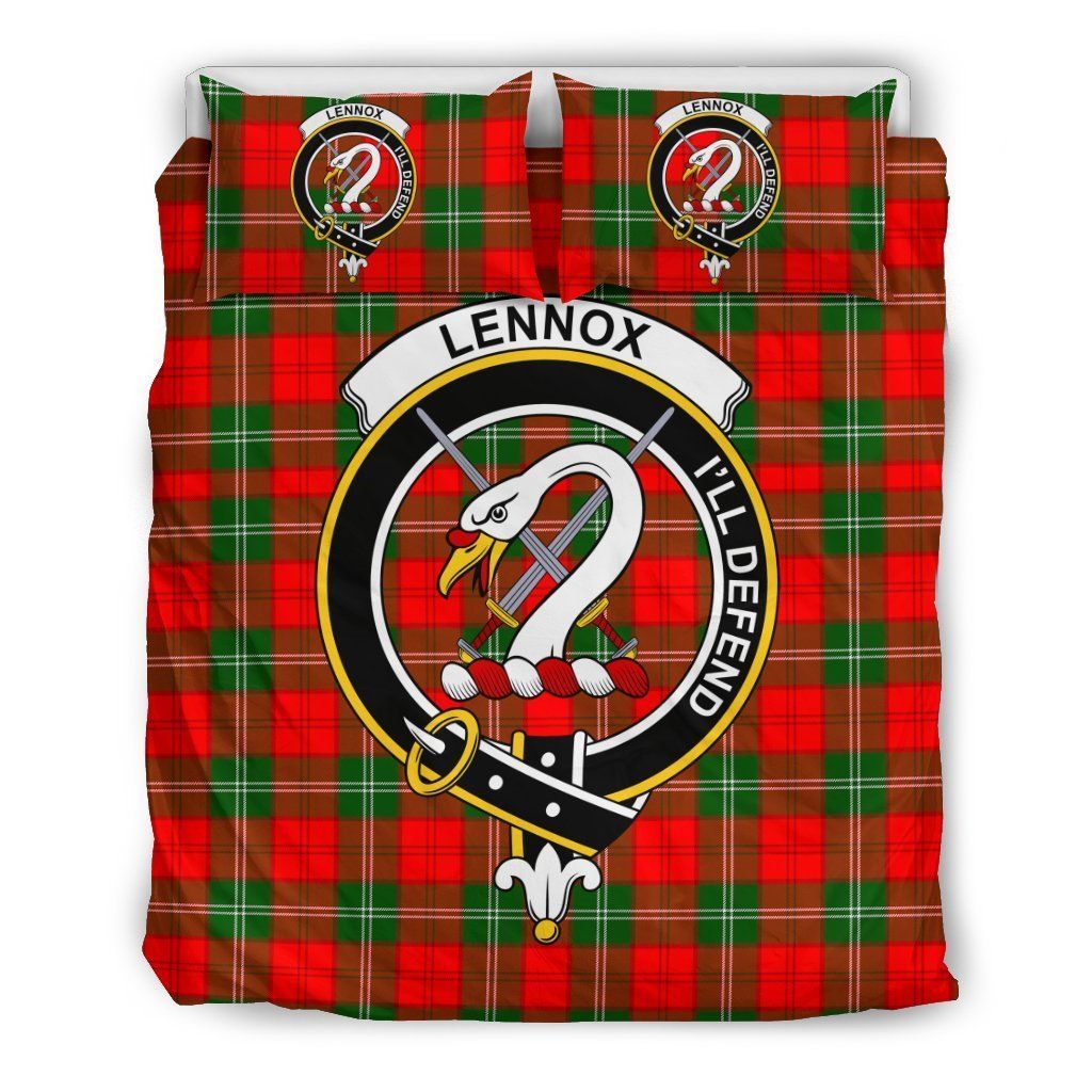 Lennox Clan Badge Tartan Bedding Set