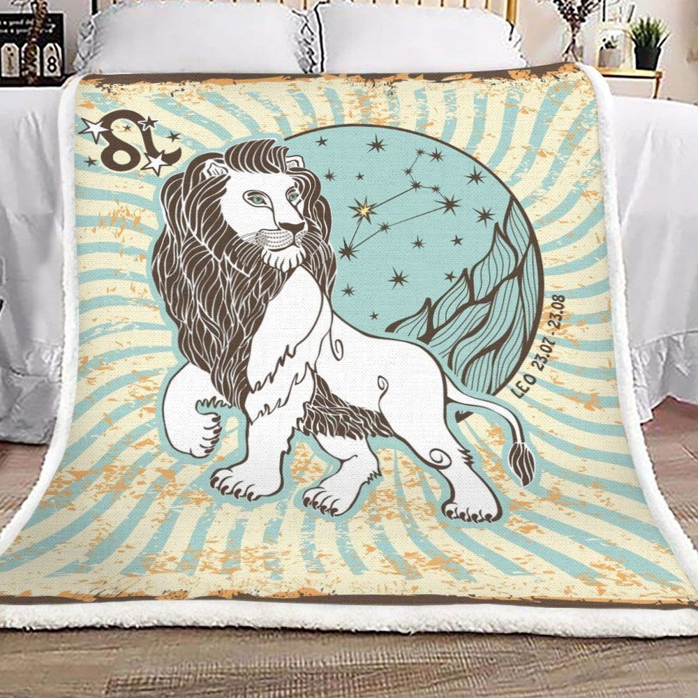 Leo Sherpa Fleece Blanket