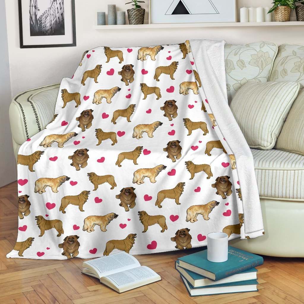 Leonberger Heart Blanket