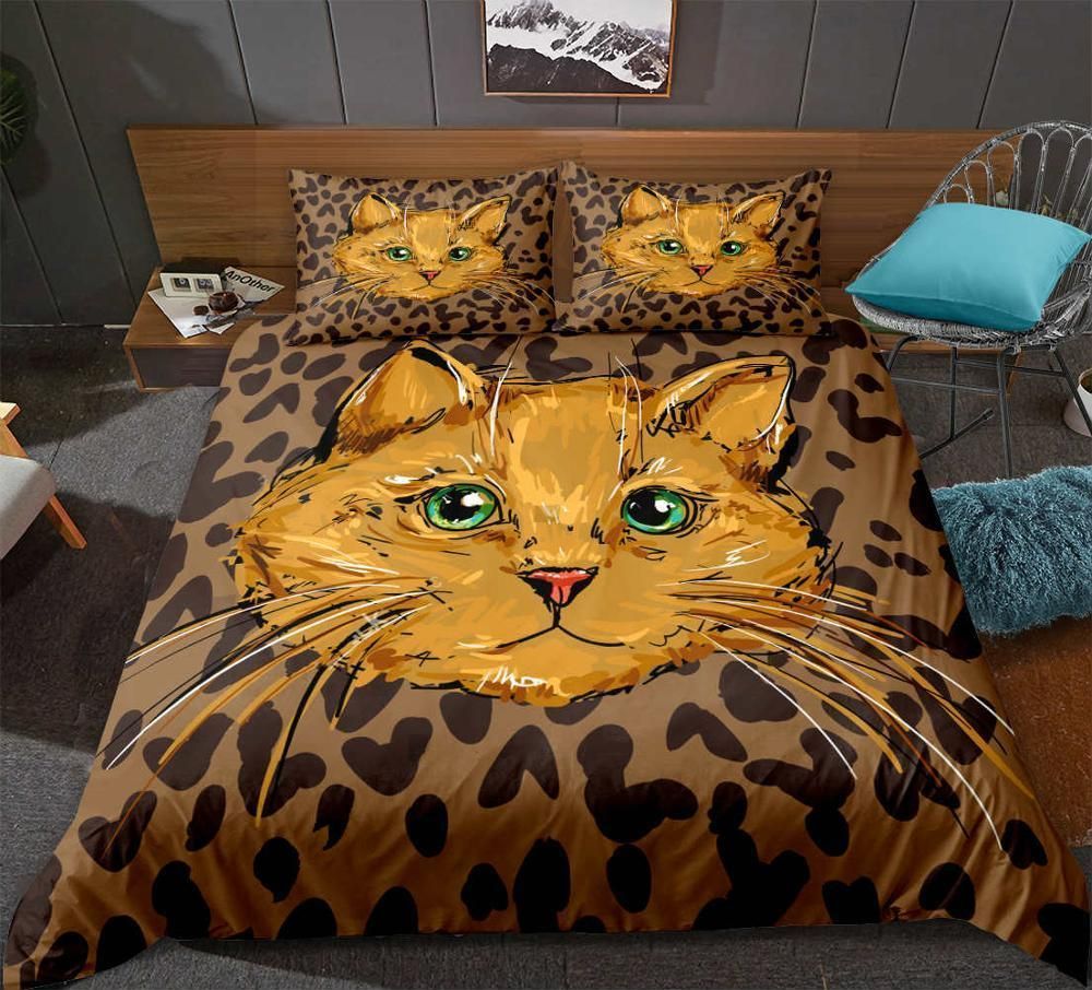 Leopard Cat Bedding Set