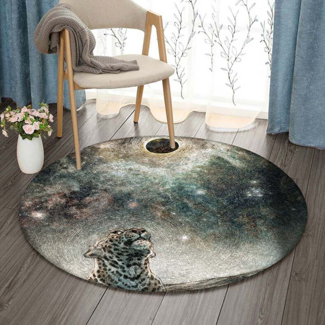 Leopard Round Carpet