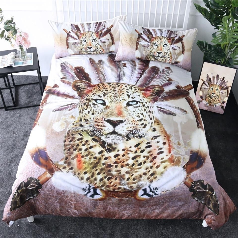 Leopard Dreamcatcher Bedding Set