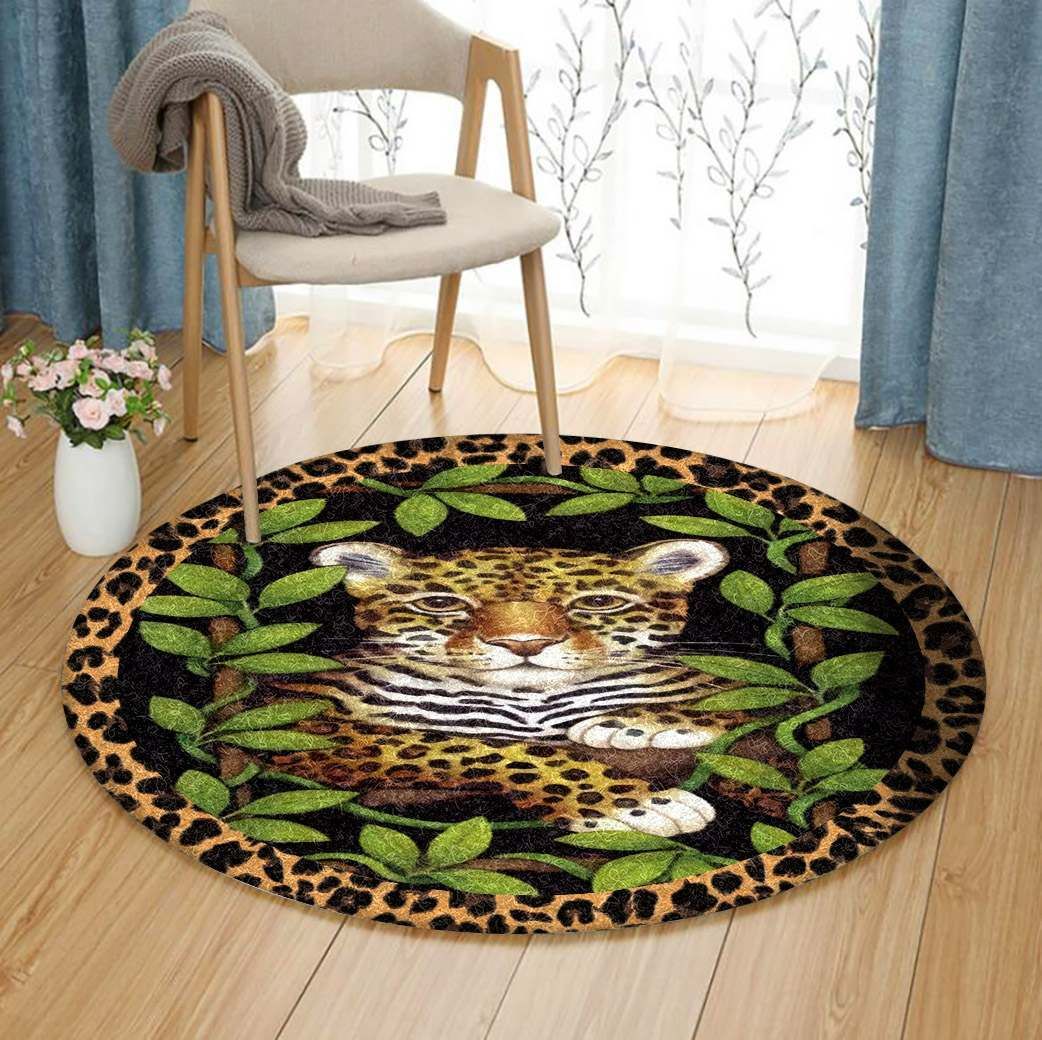 Leopard Round Carpet