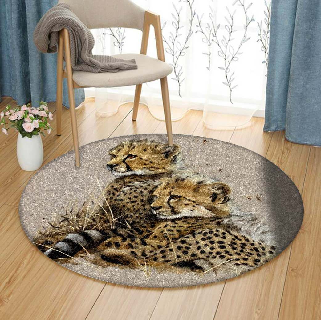 Leopard Round Carpet