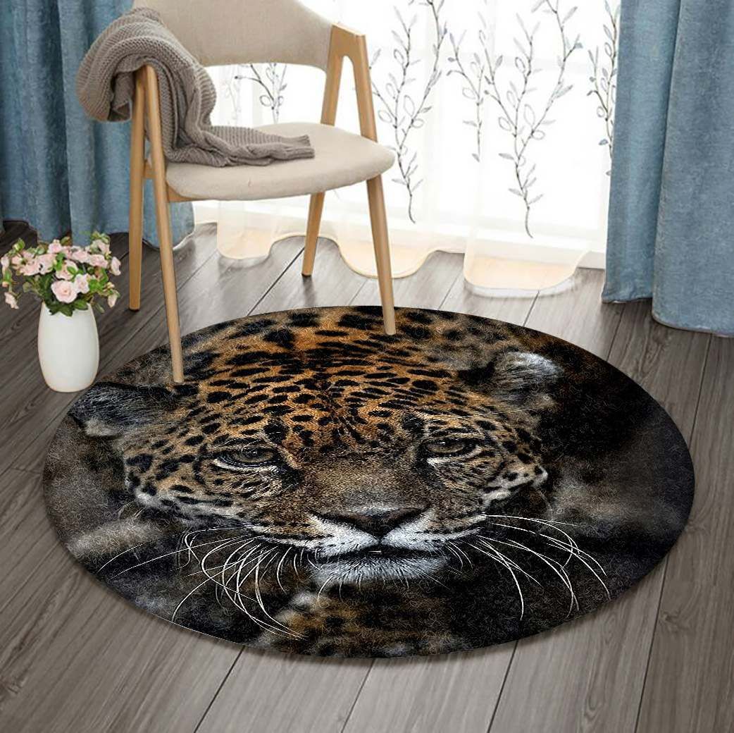 Leopard Round Carpet