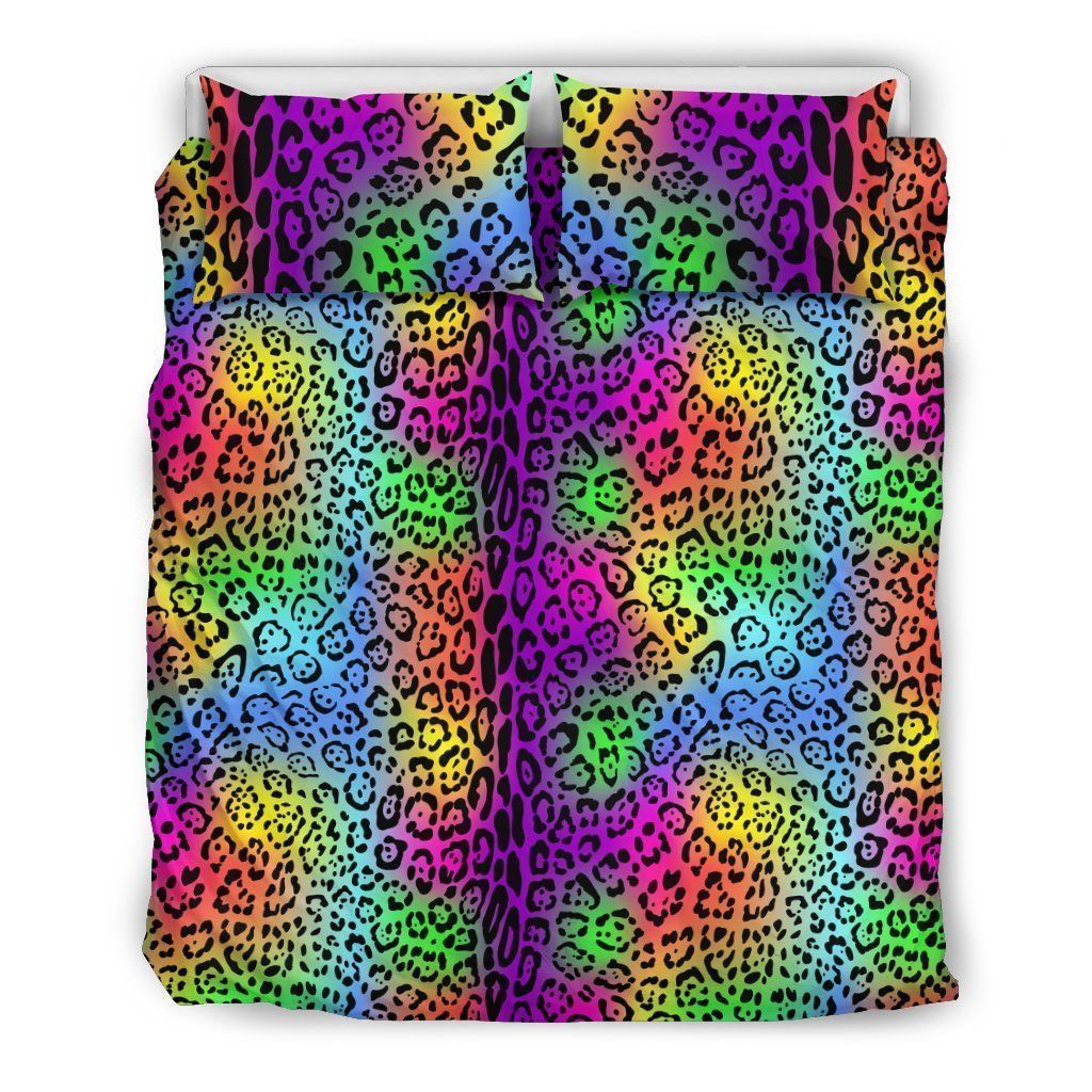 Leopard Rainbow Bedding Set