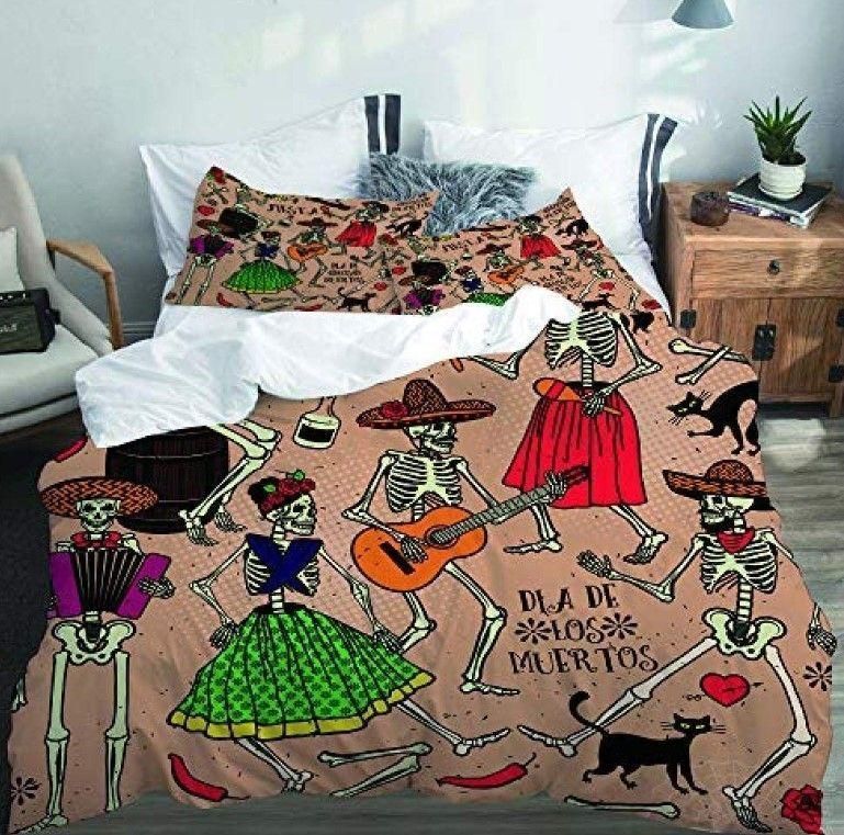 Let’s Dancing Skeleton Bedding Set