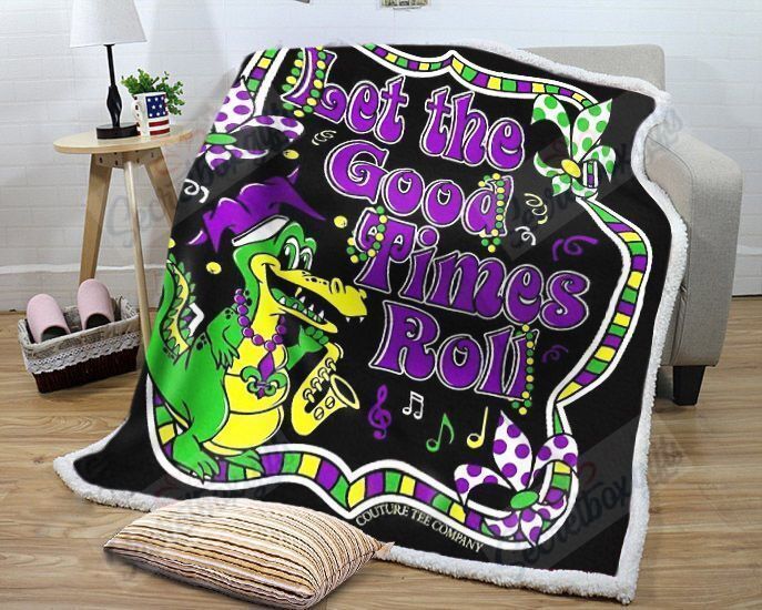Let The Good Times Roll Fleece Blanket