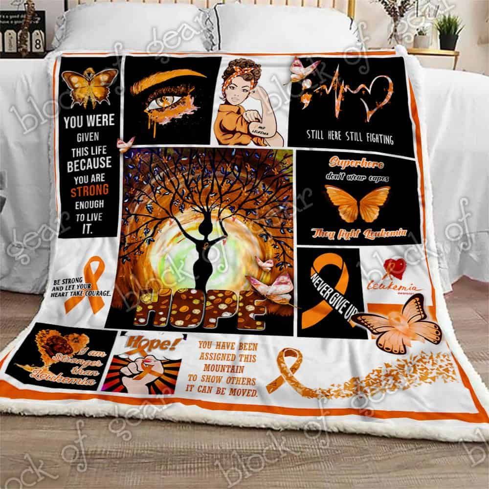 Leukemia Awareness Fleece Blanket