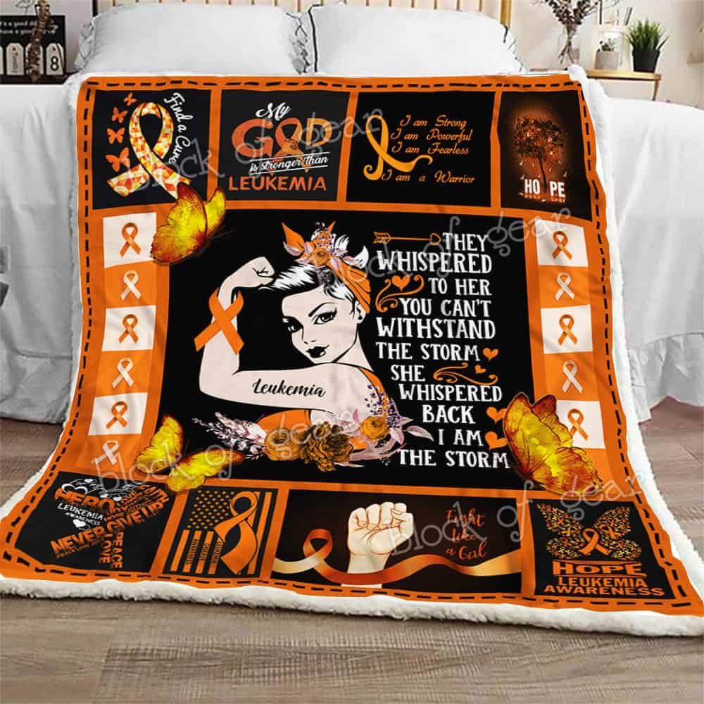 Leukemia Warrior Fleece Blanket