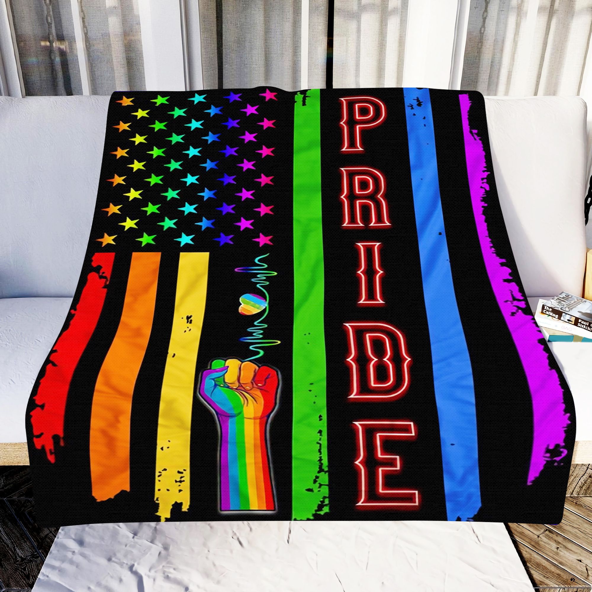 Lgbt Flag Rainbow Pride Fleece Blanket