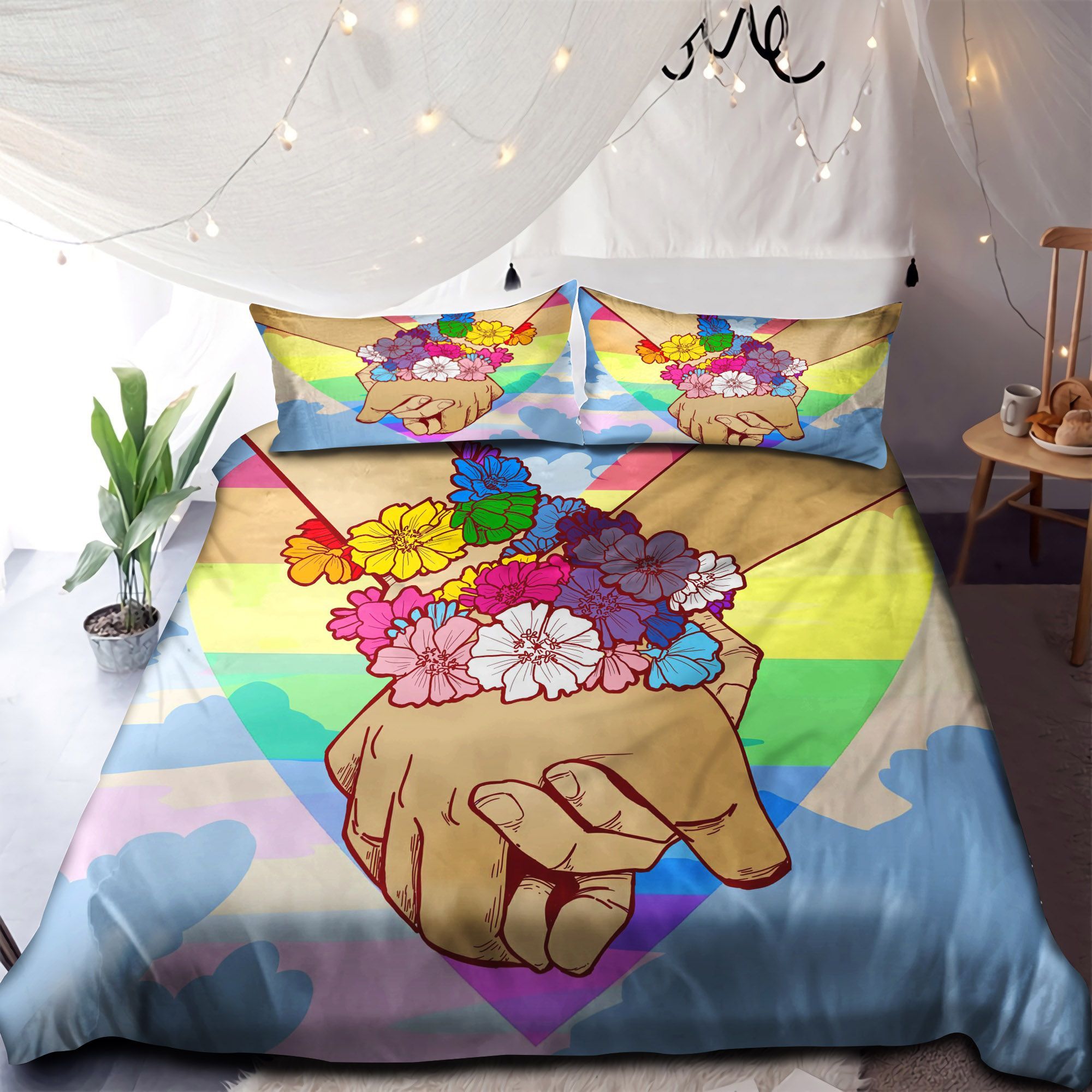 Lgbt Love Is Love Bedding Set
