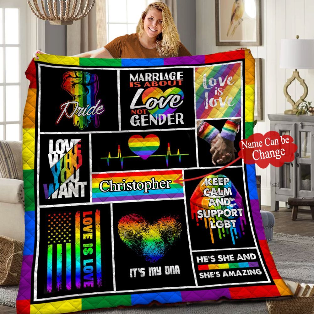 Lgbt Personalized Quilt Blanket HHH010603NH