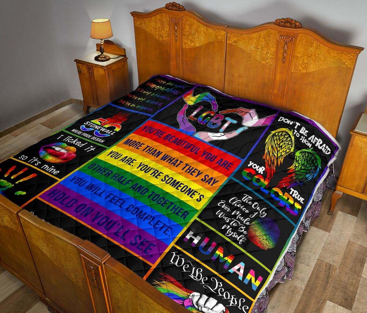LGBT Pride Quilt DHC281111565DD