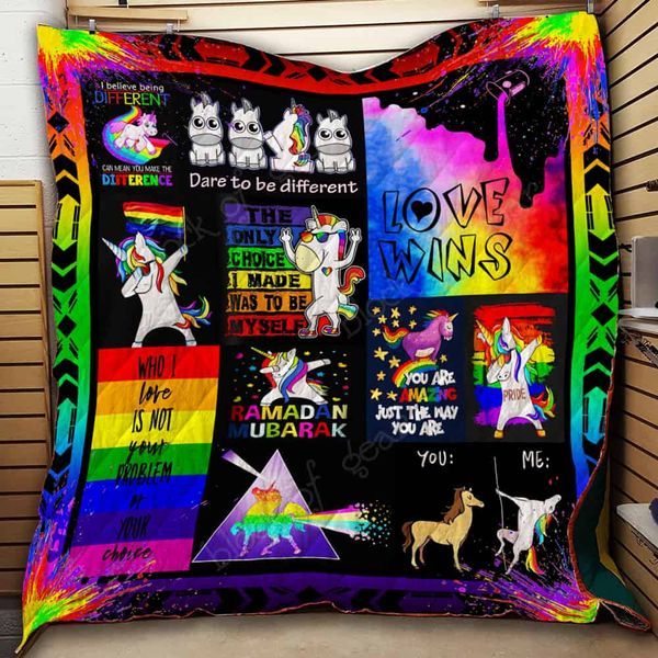 LGBT Unicorn CLM270676 Quilt Blanket