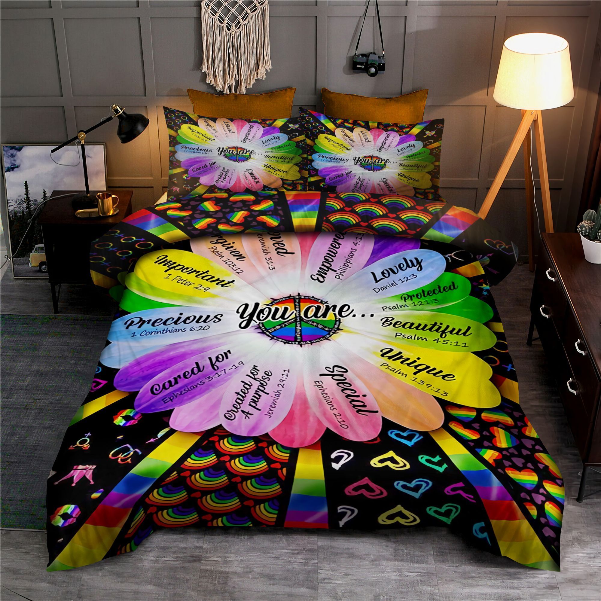 LGBTQ Flag Love Wins Rainbow Pride Bedding Set