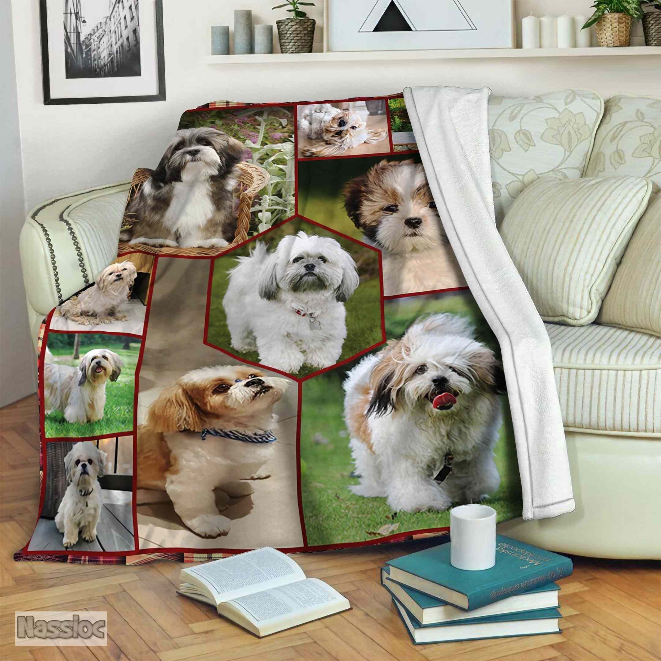 Lhasa Apso Fleece Blanket