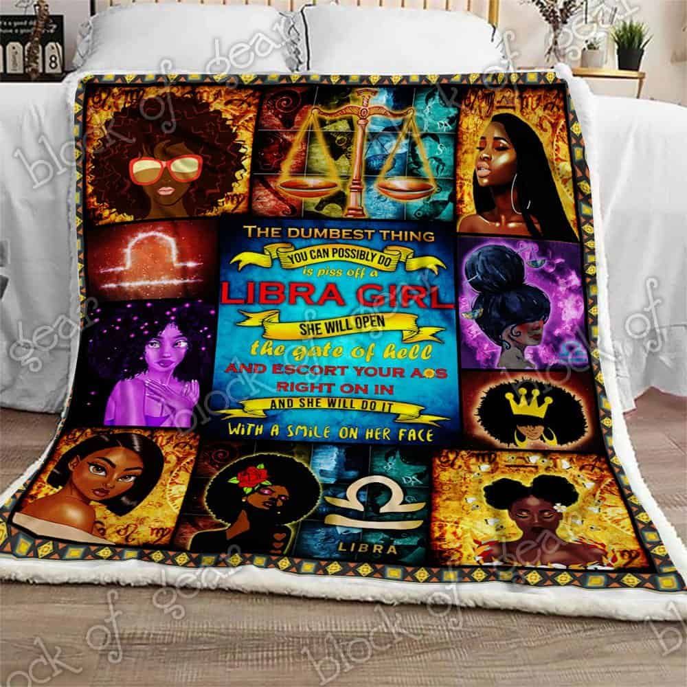 Libra Girl Fleece Blanket