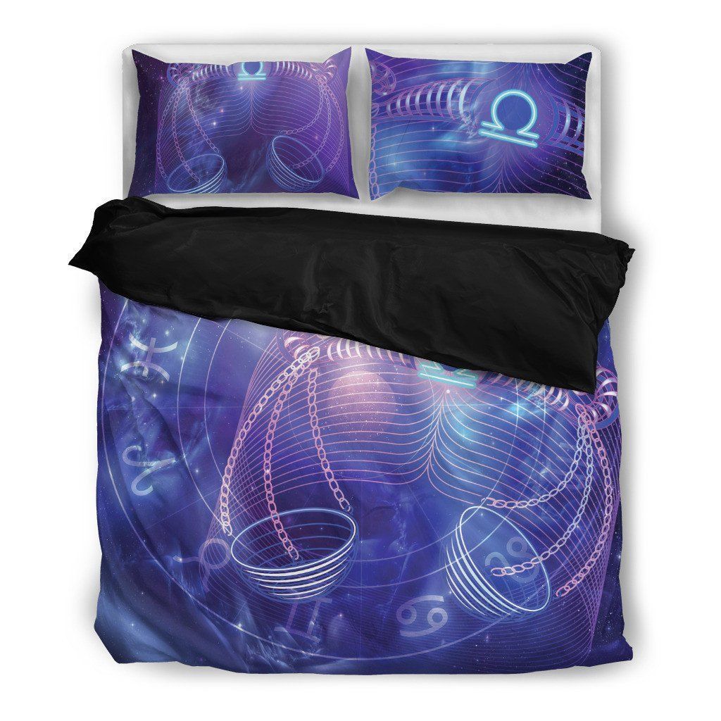 Libra Zodiac Sign Horoscope Themed Bedding Set