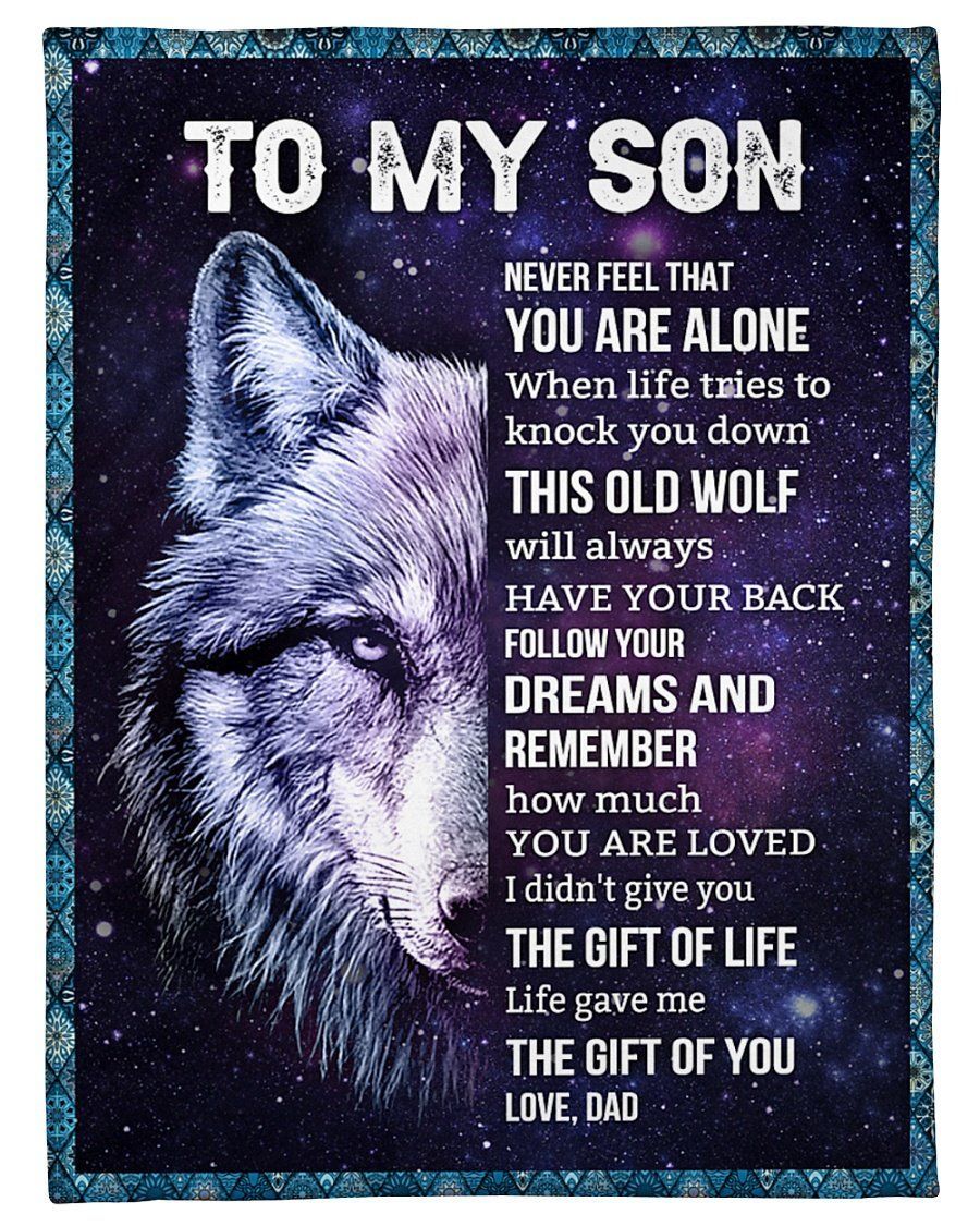 Life Gave Me The Gift Of You Dad To Son Fleece Blanket Fleece Blanket