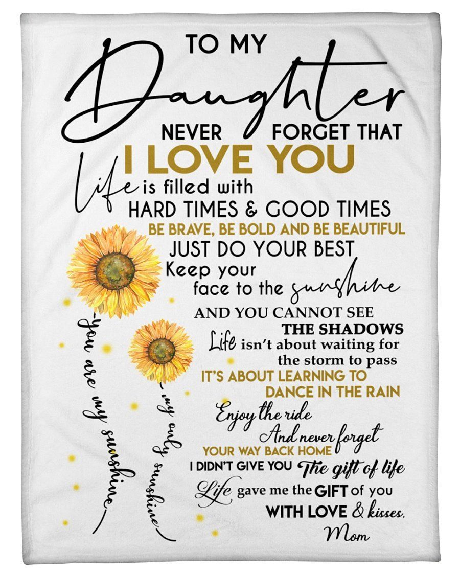 Life Gave Me The Gift Of You Mom To Daughter Fleece Blanket Fleece Blanket