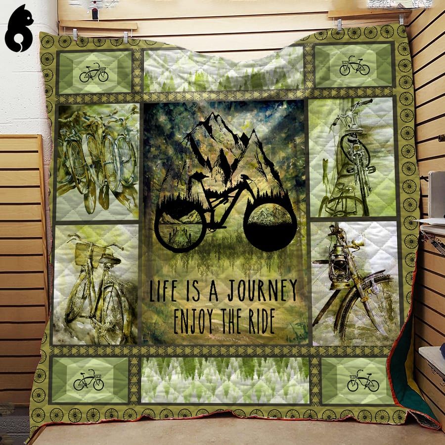 Life Is A Journey Cycling Quilt Blanket Dhc191201Vt