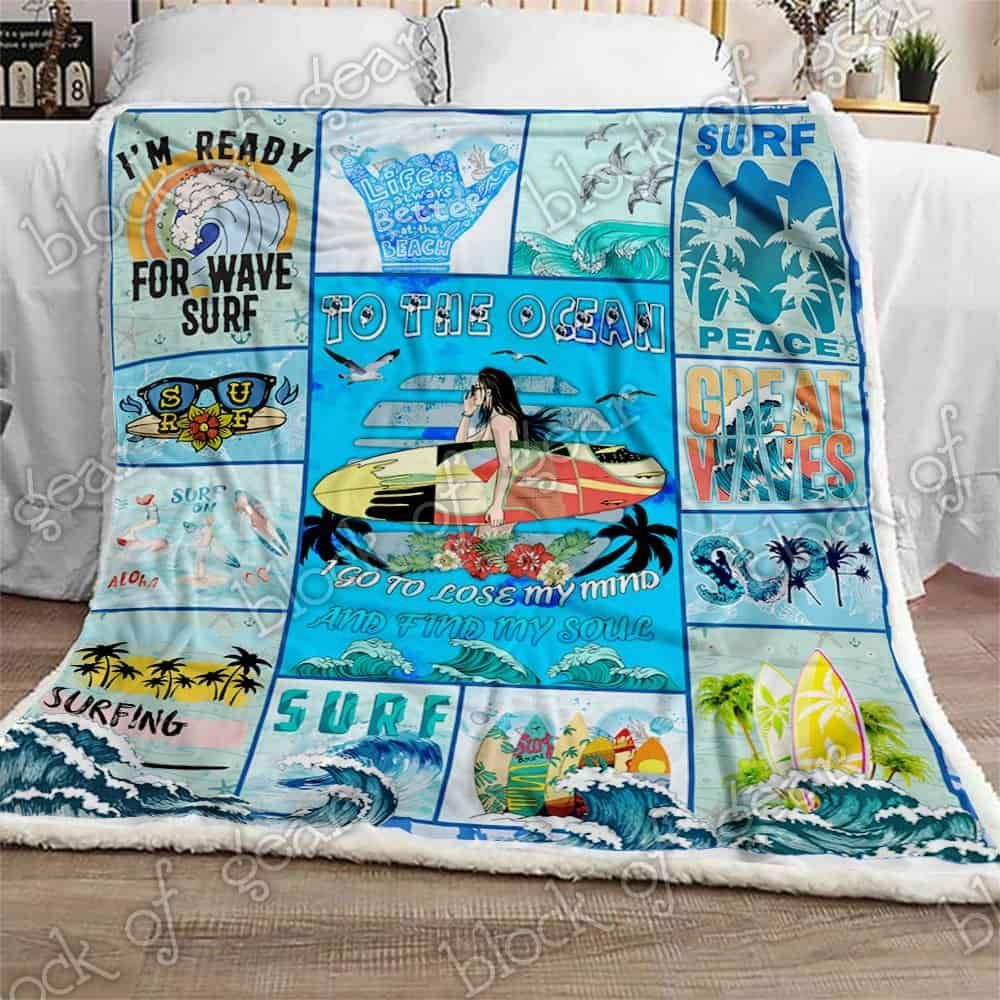 Life Is Better When You Surf Fleece Blanket